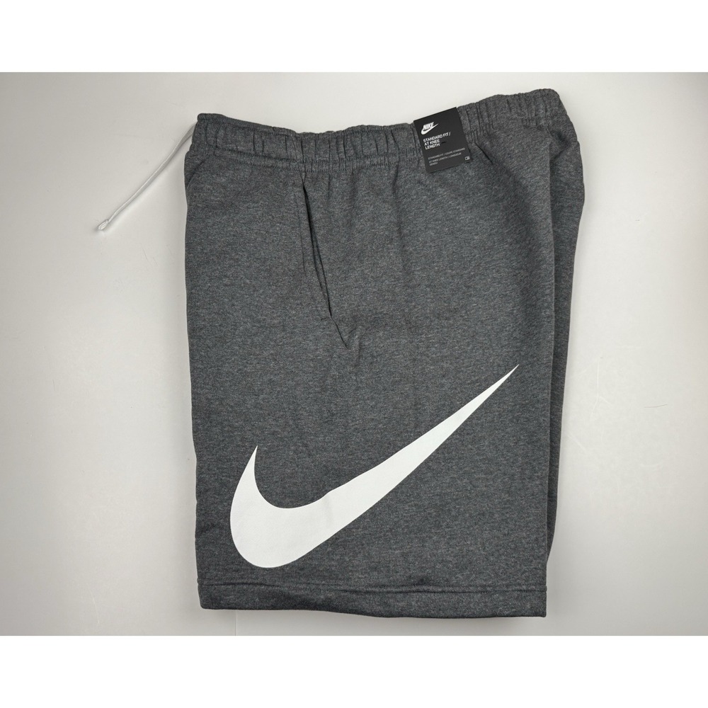 Nike Sportswear Club Fleece Shorts Men's Size Small Grey/White BV2721-071
